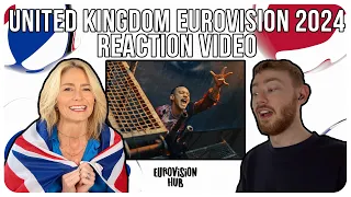 United Kingdom | Eurovision 2024 Reaction | Olly Alexander  - Dizzy | Eurovision Hub