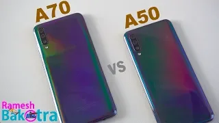 Samsung Galaxy A70 vs Galaxy A50 SpeedTest and Camera Comparison