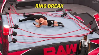 Brock Lesnar & Omos BROKE The Ring OMG WWE 2K22
