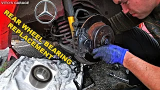 Rear Press-in Wheel Bearing Replacement Mercedes 190E W124 W210 W202 W203 W220 Tips, Tricks,Details!