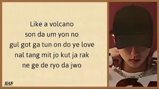 Stray Kids HAN - " VOLCANO " Easy Lyrics.[SKZ-RECORD]