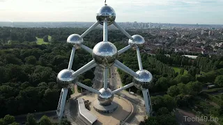 Atomium, Brussels, Belgium - 4K Drone Footage