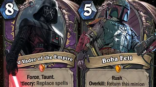 TOP CUSTOM STAR WARS CARDS! May the 4-Mana 7/7 Be With You! | Hearthstone