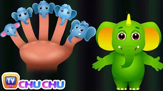 Finger Family Elephant | ChuChu TV Animal Finger Family Songs & Nursery Rhymes For Children