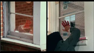 Sisters (1972) by Brian De Palma, Clip: HELP!!! - The Birthday cake murder in dual-screen