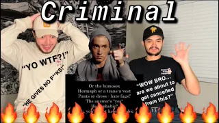 FIRST EVER REACTION - CRIMINAL - EMINEM - This would have gotten anyone other then Em Cancelled…😱🔥