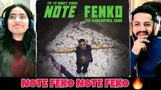 Yo Yo Honey Singh | Note Fenko - The Karampura Song  | Full Video Reaction