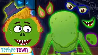 Haunted Wrong Face Monster Halloween Song + More Learning Videos For Kids | Teehee Town