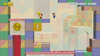 Beginner Block Tower - Mario Remixed World: 1-2 - Super Mario Maker 2