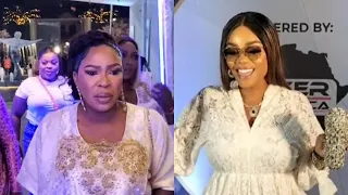 SEE WHAT HAPPENS AS IYABO OJO AND FAITHIA BALOGUN MEET AT K1 DE YALL WHITE PARTY