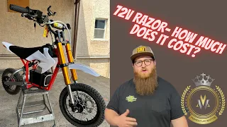 How much does it cost to build a 72V Razor MX500? Let me tell you!