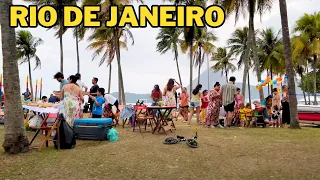 Sunday in Rio de Janeiro | Flamengo Park/Beach | Brazil |【4K】2024