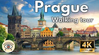 Prague, Czech Republic | 4K 60FPS HDR "Walking Tour" | With subtitles!