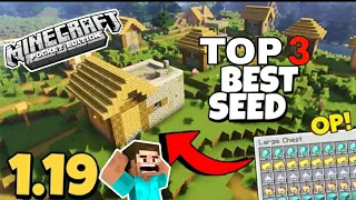 TOP 3 VILLAGE SEEDS MINECRAFT JAVA/BEDROCK/MCPE ll 1.19 ll Hindi ll MINECRAFT SEEDS 1.19 ll