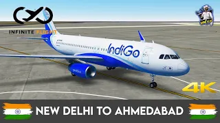Infinite Flight - Delhi (DEL) to Ahmedabad (AMD) Full Flight | IndiGo Airbus - A320 | TheGameFlix