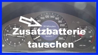 Mercedes W211 Zusatzbatterie /  Stützbatterie tauschen