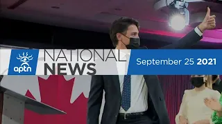 APTN National News September 25, 2021 – Trudeau re-elected, MMIWG2S+ monument