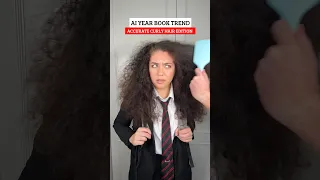 If the AI year book trend was accurate #curlyhair edition #curlyhair #frizzyhair #yearbook #hair