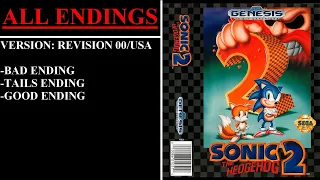 Sonic the Hedgehog 2 [Rev 00/USA] (Sega Genesis) - (All Endings)