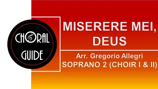 Miserere Mei, Deus - SOPRANO 2 | G Allegri