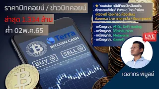 (ค่ำ)ราคาบิตคอยน์วันนี้ 02/05/65 | ล่าสุด 1 บิทคอยน์ = 1.334 ล้าน