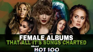 Female Albums That All It's Song's Charted On Billboard Hot 100 | Hollywood Time