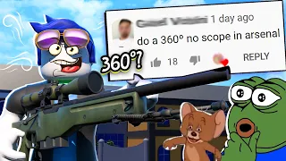 ROBLOX DARES (Funny Moments)  *360º no scope*