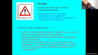 Keith Dienes - UV/IR Mixing, EFTs and Origami: Calculating the Higgs Mass in String Theory - 12-8-21