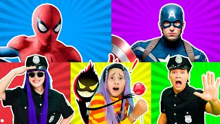 Itsy Bitsy Spider-Man + More Superhero and Police Rhymes | Kids Songs and Nursery Rhymes | BalaLand