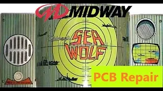 1976 Midway "Seawolf" Arcade PCB Repair!  Video Freezes