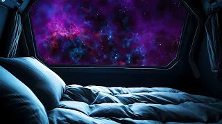 Deep Space Spaceship Ambience | Starship Sleeping Quarters | Sleep Sounds White Noise, Deep Bass