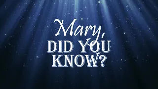 Mary did you Know? -Lyric Video- Karaoke- Instrumental- Accompaniment Track- No Vocals- Low Key