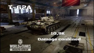 T-62A in Prokorovka: 10,9K DAMAGE CONBINED| Wot console | World of Tanks