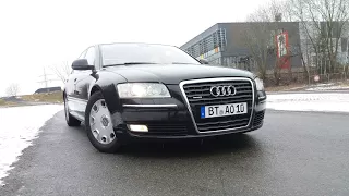 Обзор Audi A8 D3 4.2 TDI Quattro 326 Л.С. версия  Long 2009 г.в. полный фарш