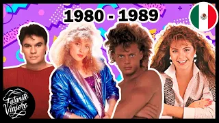 Las 5 Canciones Mexicanas más Escuchadas Cada Año (1980-1989) | 80s