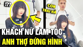 Thấy 'KHÁCH NỮ' vào làm tóc, anh thợ 'ĐỨNG HÌNH' khi nghe giọng thật và 'CÁI KẾT' | Tin Nhanh 3 Phút