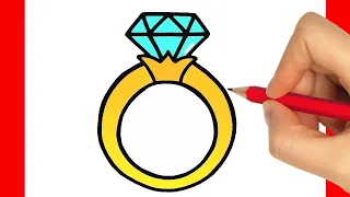 HOW TO DRAW AN EASY RING