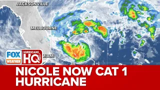 Nicole Becomes Category 1 Hurricane