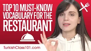 Top 10 Must-Know Vocabulary for the Restaurant in Turkish