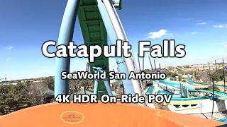 Catapult Falls at SeaWorld San Antonio | 4K HDR On-Ride POV