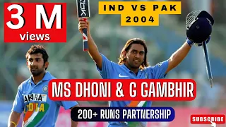 Dhoni & Gambhir's Rare Footage of their only 200+ Runs Partnership | IND A vs PAK A | 2004 Nairobi