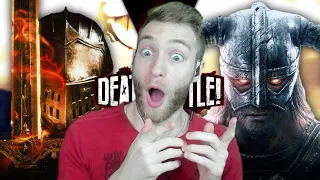 I DIDN'T KNOW THIS ABOUT SKYRIM!! Reacting to "Skyrim VS Dark Souls Death Battle"