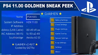 PS4 11.00 Jailbreak GoldHEN Sneak Peek