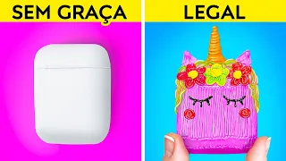 DICAS COLORIDAS PARA O ESTOJO DO SEU AIRPOD || DIYS para Telefone, por 123 GO! Série