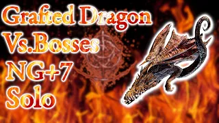Elden Ring - Grafted Dragon vs. NG+7 bosses 4K (Solo, Nihil dmg only)