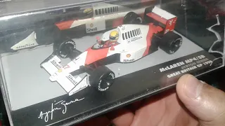 UNBOXING MCLAREN MP4/5B 1990!!! AYRTON SENNA CAMPEÃO!!! 1:43!!!