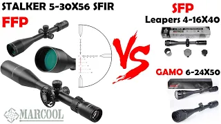 STALKER 5 -30X56 SFIR FFP VS SFP Leapers & GAMO