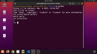 How to run Python program on Ubuntu Terminal?