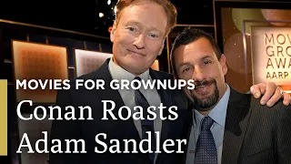 Conan O'Brien Roasts Adam Sandler | AARP The Magazine’s Movies for Grownups® | Great Performances