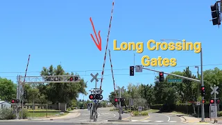 Long Gate Arm Barriers At Railroad Crossings